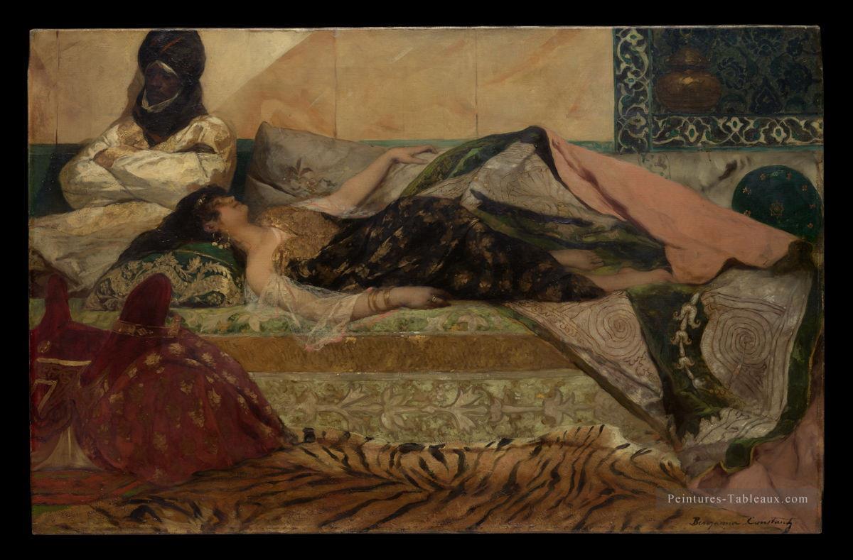 Odalisque Jean Joseph Benjamin orientaliste constant Peintures à l'huile